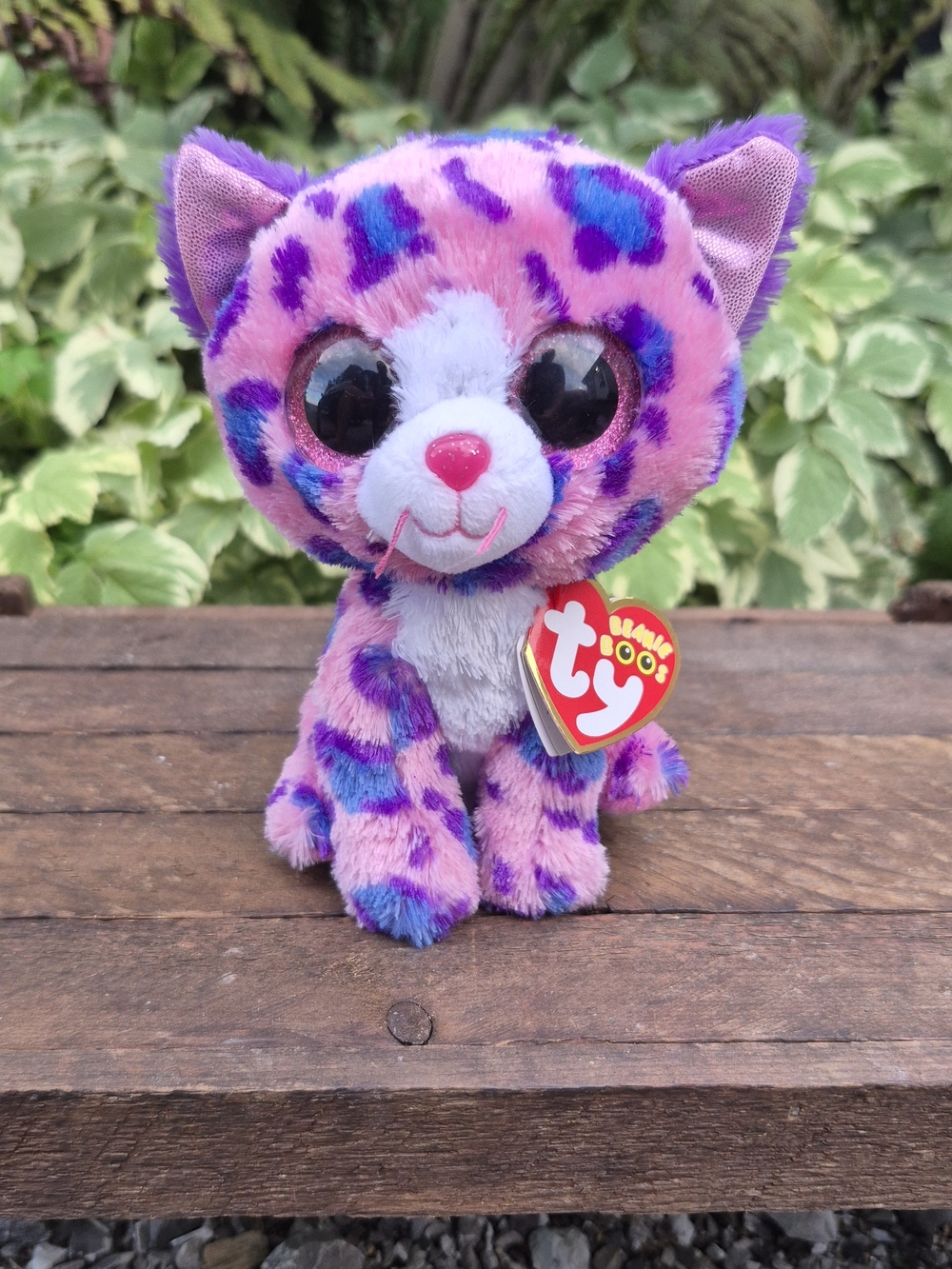 Ty Beanie Boos Reagan the Cat Leopard 6" - Claire's Exclusive NWT